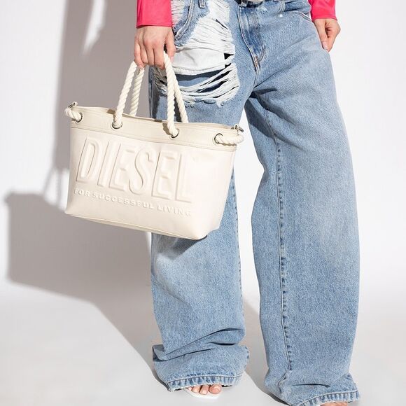 NEW DIESEL Rope Logo-Embossed Tote Bag - Picture 2 of 15